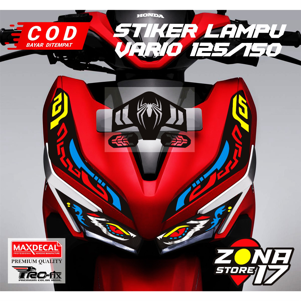 stiker lampu variasi dan alis vario new 125 150