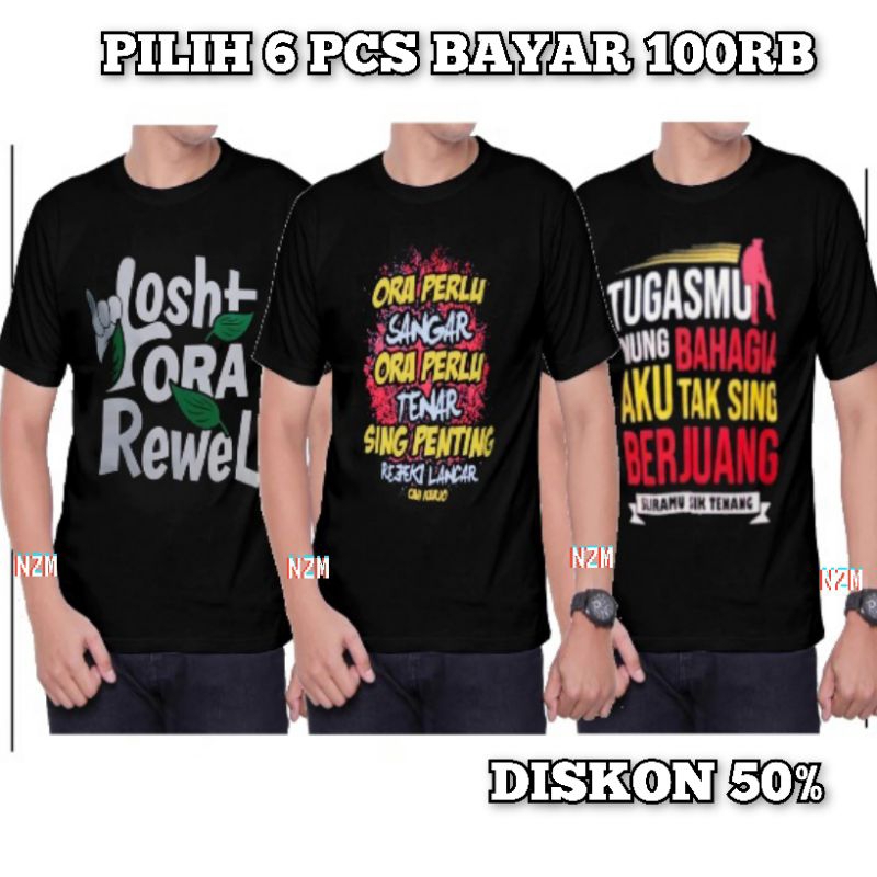 Kaos kata -kata / kaos pria / kaos wanita / kaos kata-kata jawa / Kaos Lucu / kaos nyeel