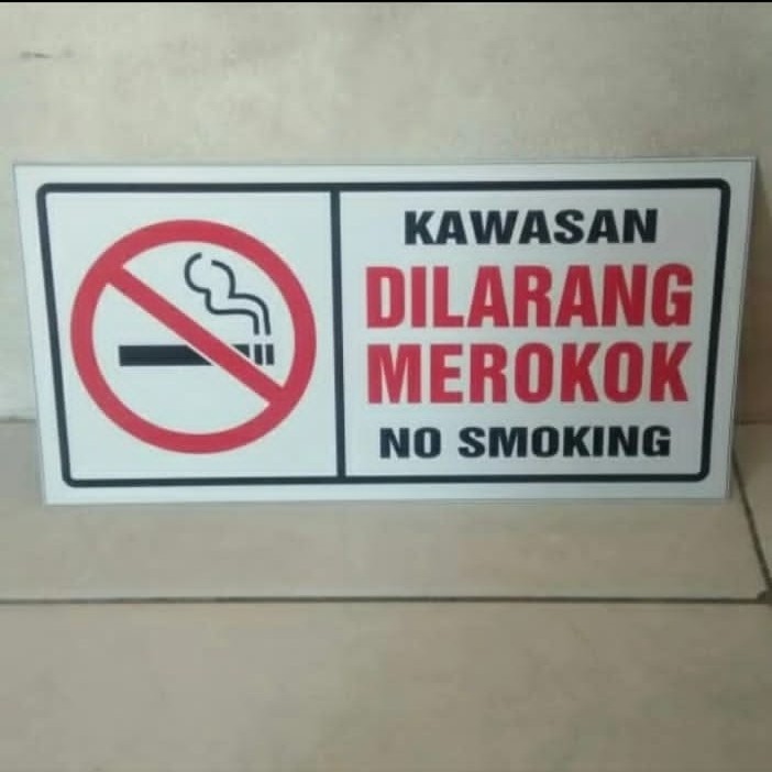 

Sticker Vinyl Anti Air Dilarang Merokok Stiker No Smoking Waterproof WC