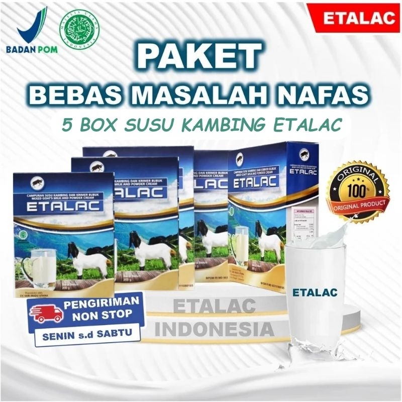 

Susu Kambing Etawa ETALAC Bubuk Original Lebih Murah (Paket 5 Box)