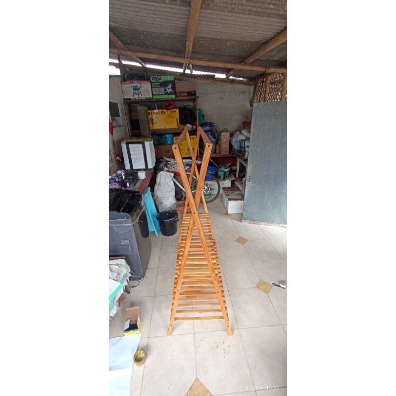 Rak Bunga kayu x + gantungan