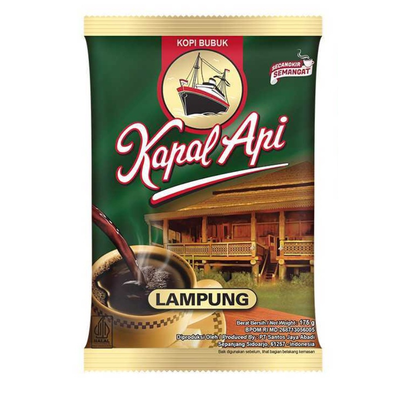 

Mahbubah - Kapal Api 175 g Kopi Bubuk Lampung