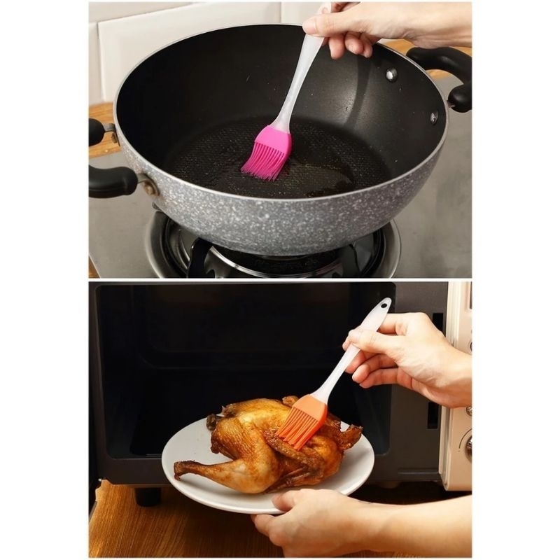Kuas oles minyak silikon kuas mentega kuas BBQ kuas oles kue