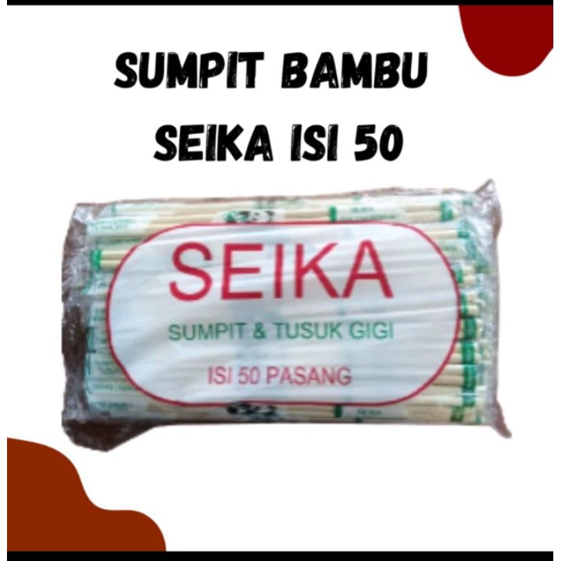 50 pasang sumpit bambu /sumpit panda sumpit seika /sumpit higienis /sumpit steril