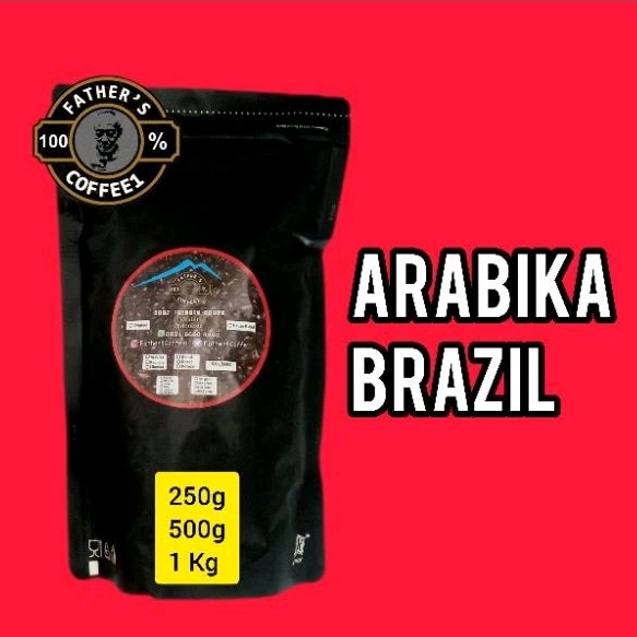 

Kopi Arabika Brasil 1 Kg Sangrai, Biji, Bubuk.