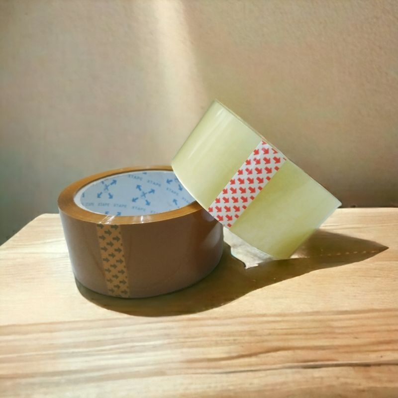 

Lakban Bening dan Coklat Xtras Ukuran 45 mm 90 Yard