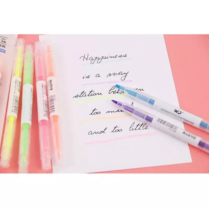 

Stabilo 2 Sisi Warna Warni 1 Pack Isi 6 Pcs Highlighter 6 Warna