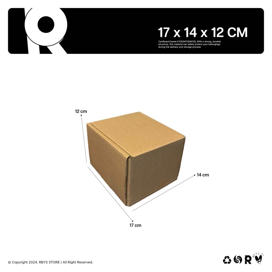 

KARDUS KARTON BOX 17 x 14 x 12 CM | Dus Kardus