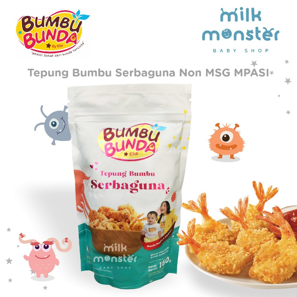 

Bumbu Bunda Elia Tepung Bumbu Serbaguna Non MSG MPASI