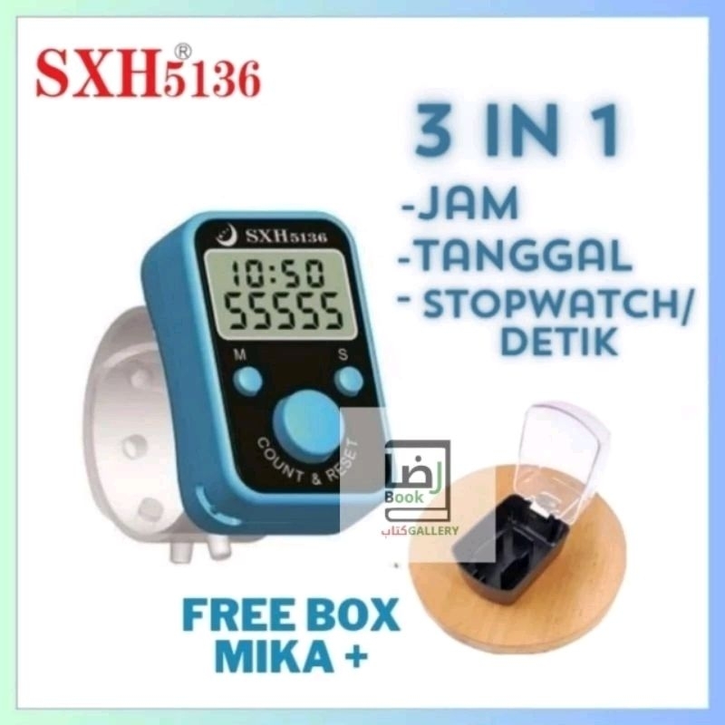 (WAJIB ORDER SAMA DALAIL AL ZAHRA UKURAN SAKU / BESAR) Tasbih Digital 3in1 Jam Tanggal Dan detik