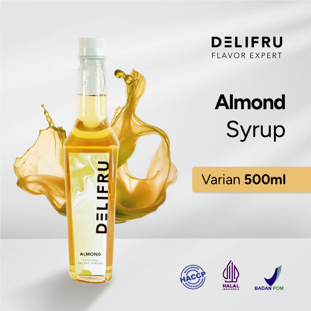 

Delifru Almond Syrup 500 ml - Sirup Biji Almond