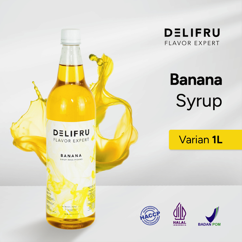 

Delifru Banana Syrup 1 Liter - Sirup Pisang