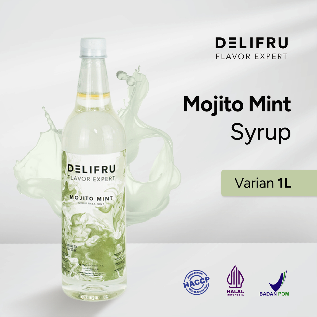 Delifru Mojito Mint Syrup 1 Liter - Sirup Mint