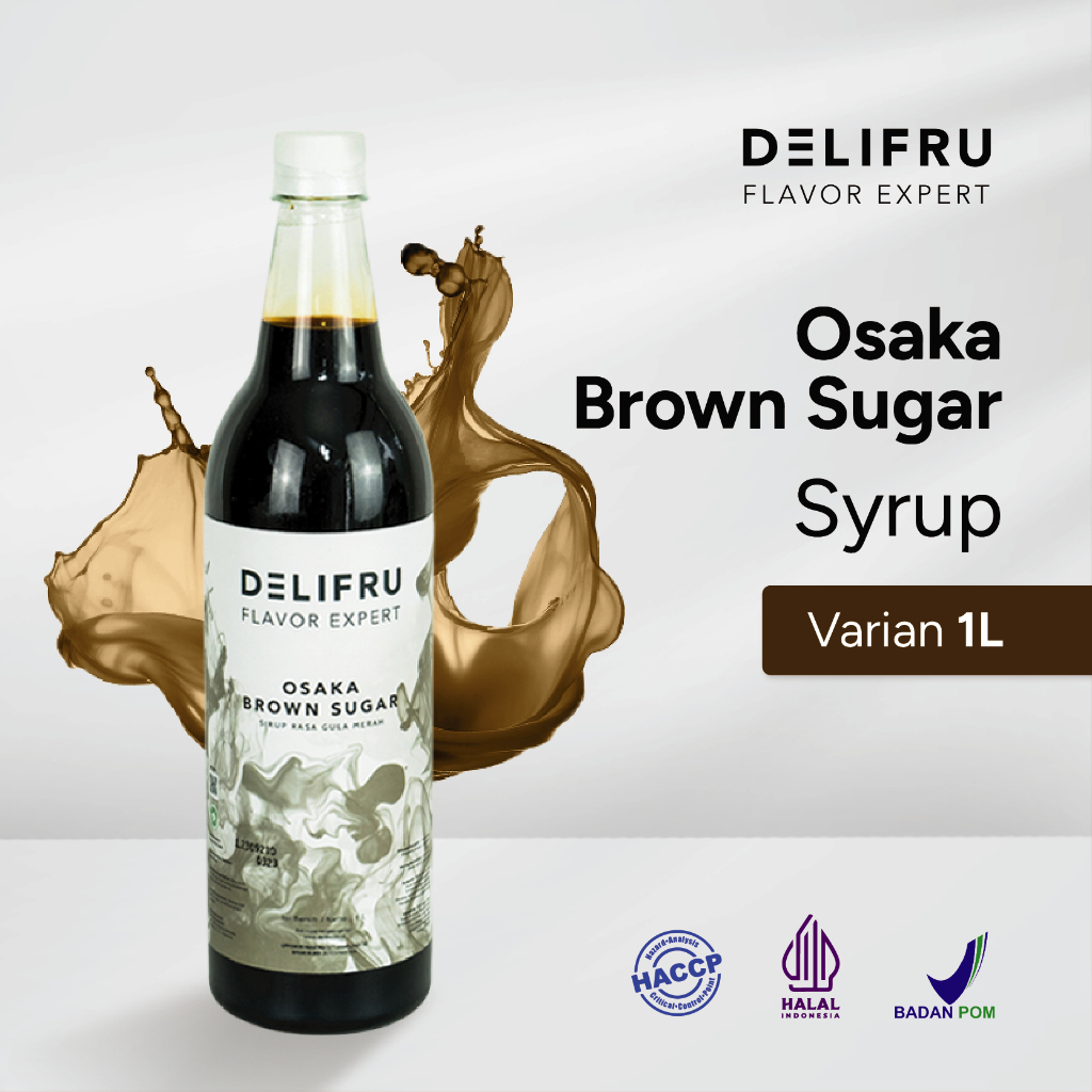 

Delifru Osaka Brown Sugar Syrup 1 Liter - Sirup Gula Merah