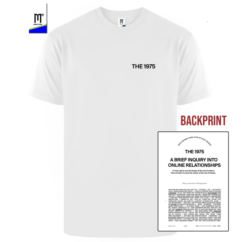 Kaos Band Musik The 1975 Dakir Abiior Putih