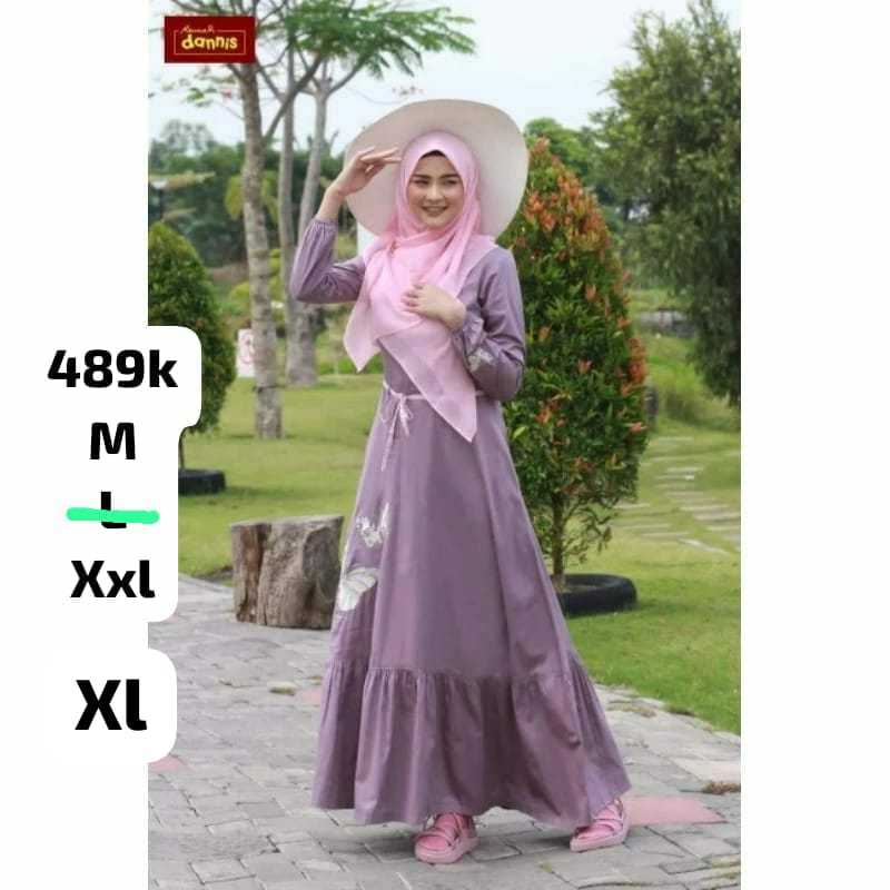 Abaya gamis dannis M, L , XL, XXL SALE