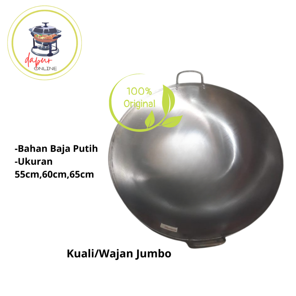 Double Large Pan/ Kuali Besar / Wajan Besar / Wajan Jumbo / Kuali Jumbo 65cm-HP