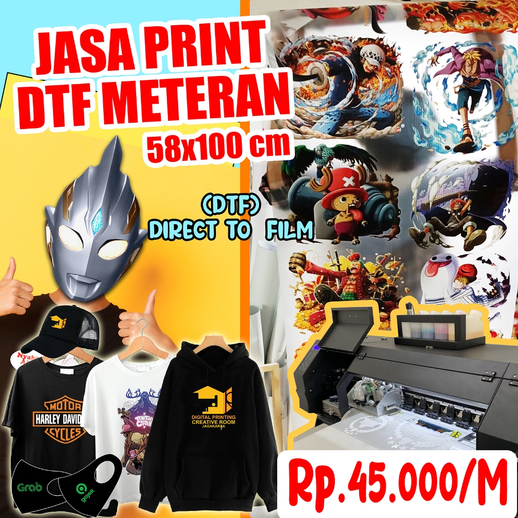 CETAK SABLON DTF METERAN 58x100CM