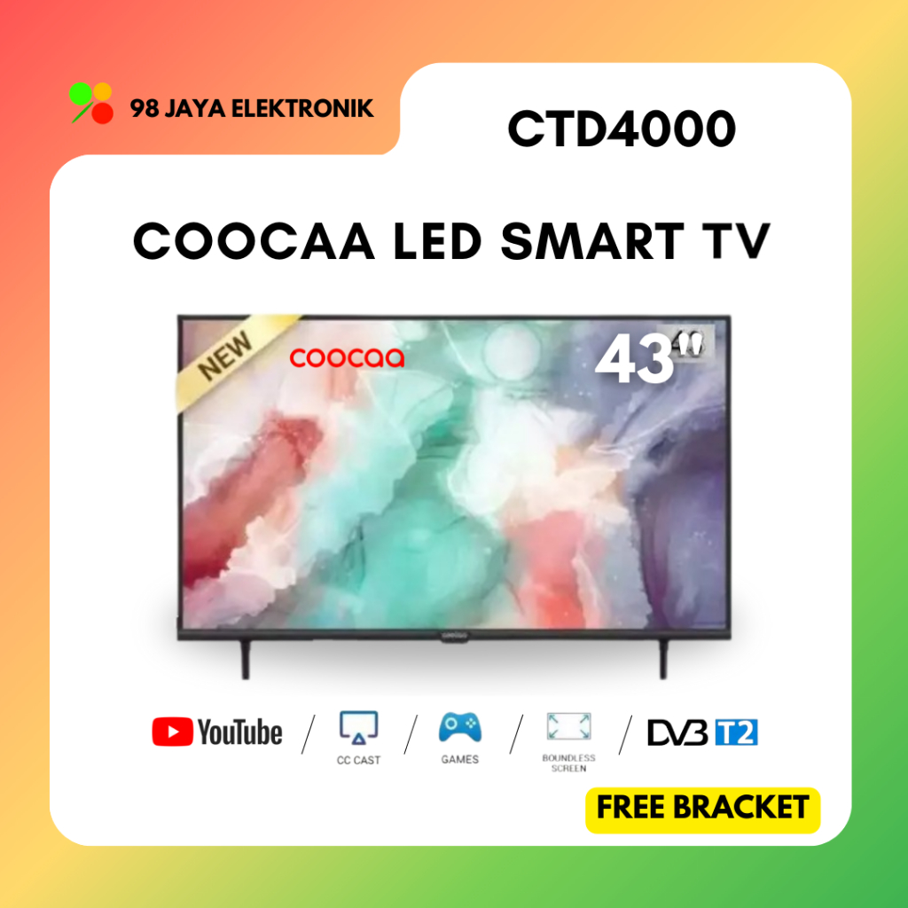 COOCAA LED 43 INCH - 43CTD4000 - SMART ANDROID TV