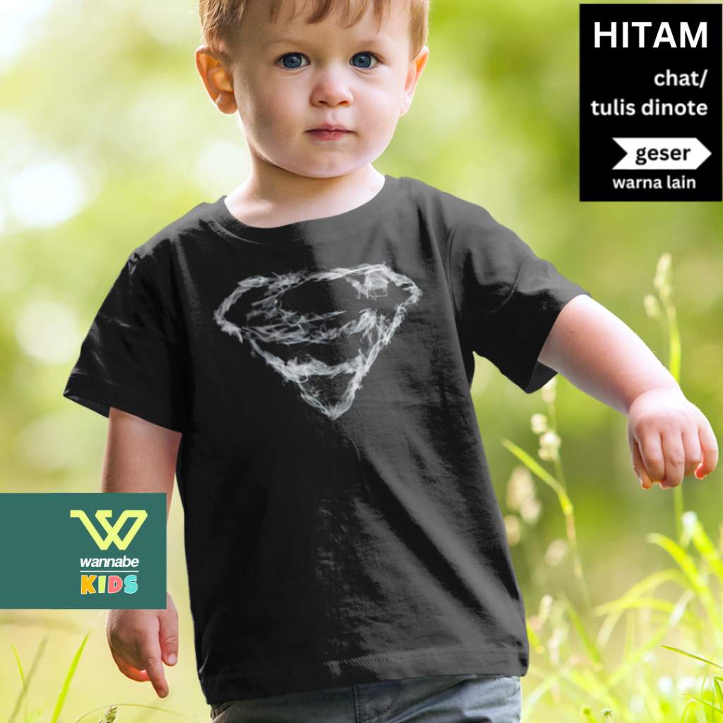 Kaos Anak Superhero Superm4n 5 | Baju Anak | Kaos Anak umur 2 tahun - 12 tahun UNISEX Premium