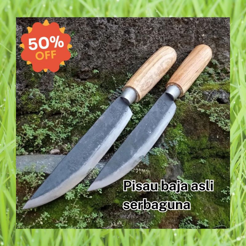 Pisau Baja asli-Pisau dapur sisik ikan-Promo pisau dapur serbaguna-Pisau cacah daging ikan