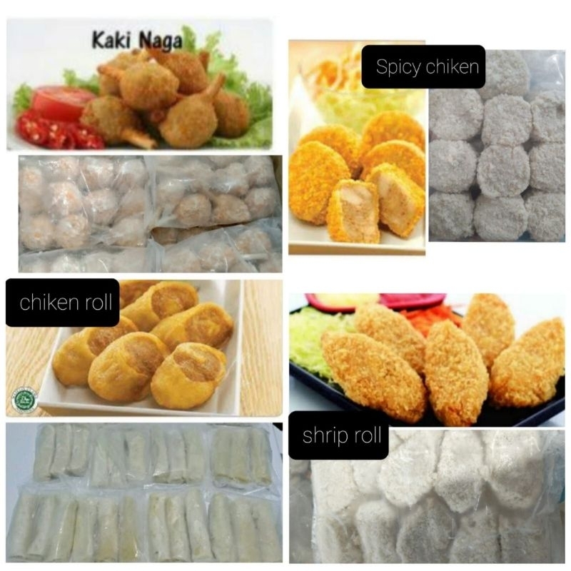 

(TERENAK) ALL BENTO CHICKEN KATSU, EGG ROLL, SPICY CHICKEN