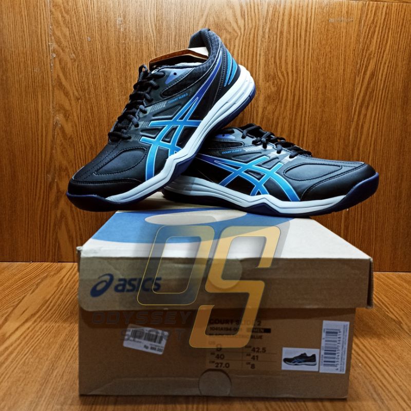Sepatu Voli Asics Court Slide 2 (Black/Blue) 100% ORIGINAL