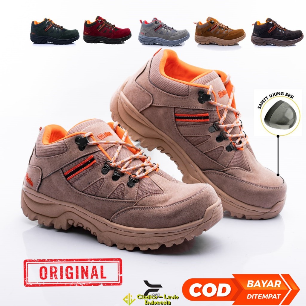 Safety Shoes Pria Sepatu Safety / Gunung / Touring Original Lavio Geneva Low