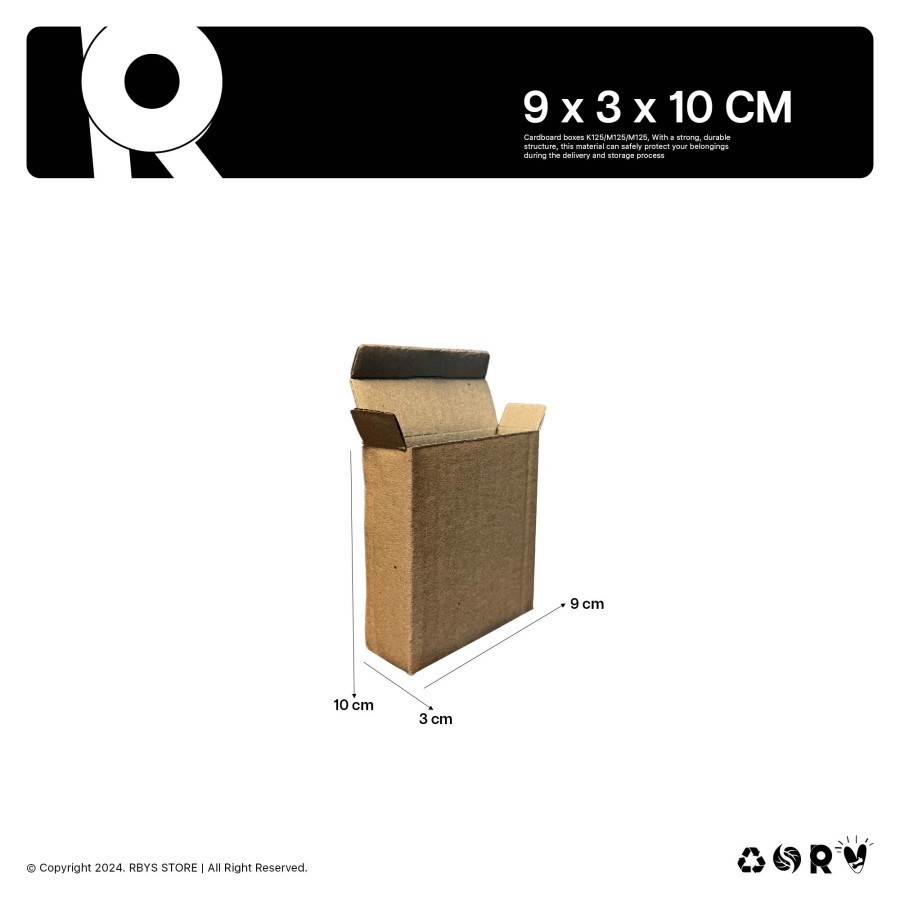 

KARDUS KARTON BOX 9 x 3 x 10 CM | Dus Kardus
