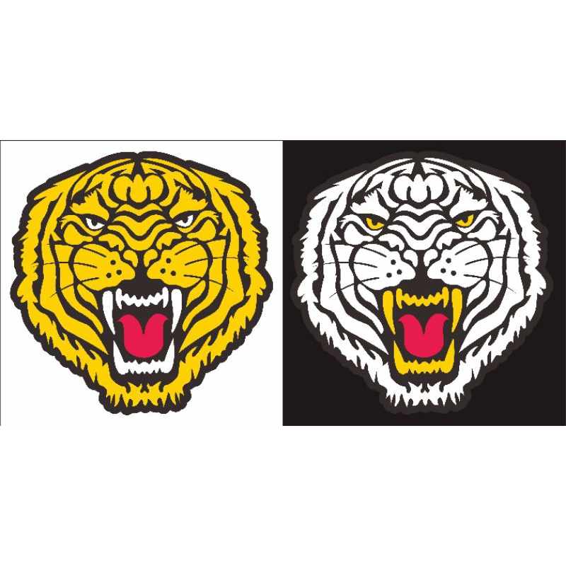 

stiker kepala macan cutting