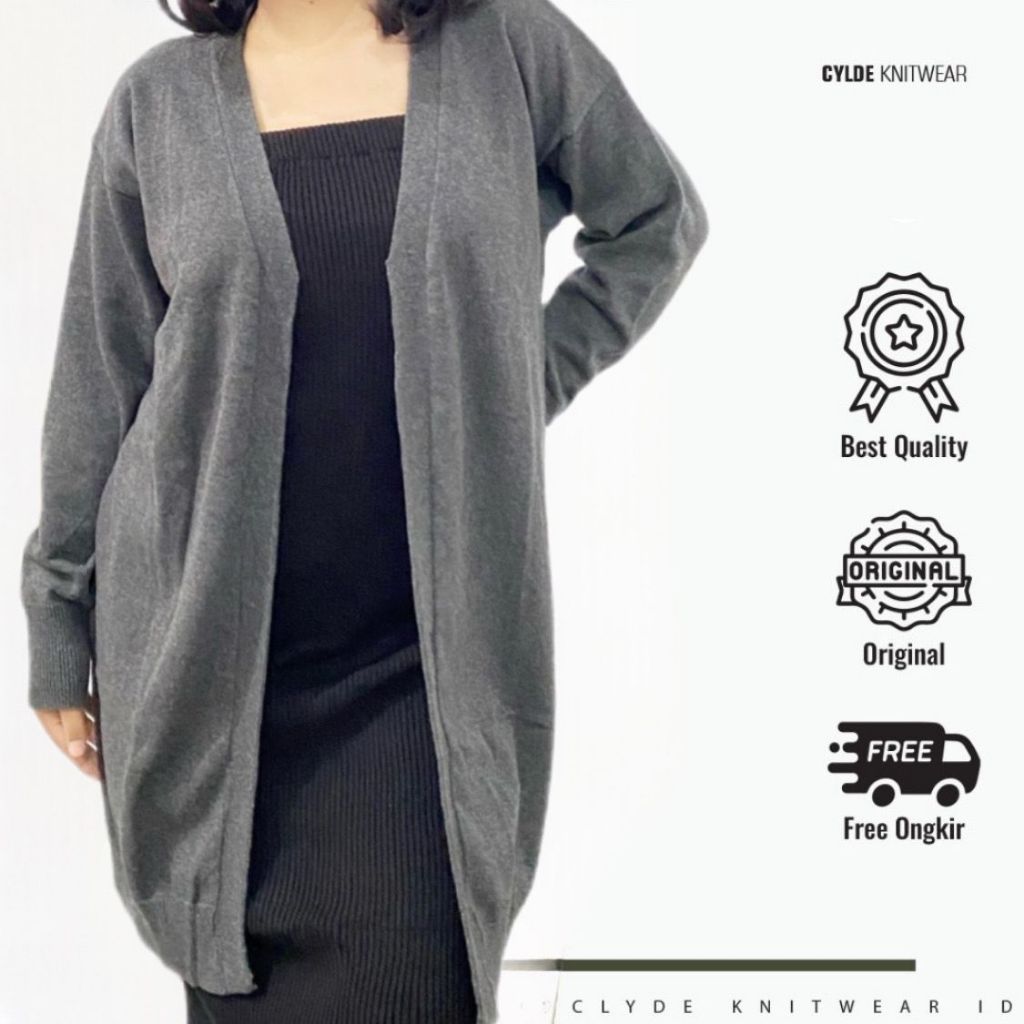 long cardigan Rajut jihan atasan wanita korea style