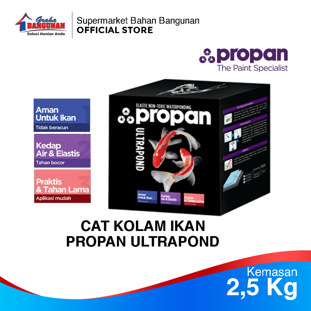Cat Kolam Ikan Anti Bocor Propan Ultrapond