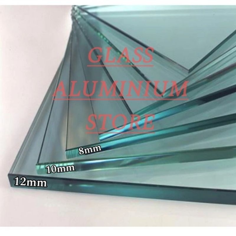 Glass Kaca Tempered Tempred 10mm Partisi Kanopi Railing Tangga