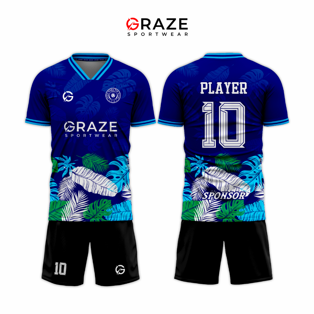 Jersey Futsal Full Printing Premium Dryfit Graze Sportwear [Bisa Satuan] Graze Sportwear - G073