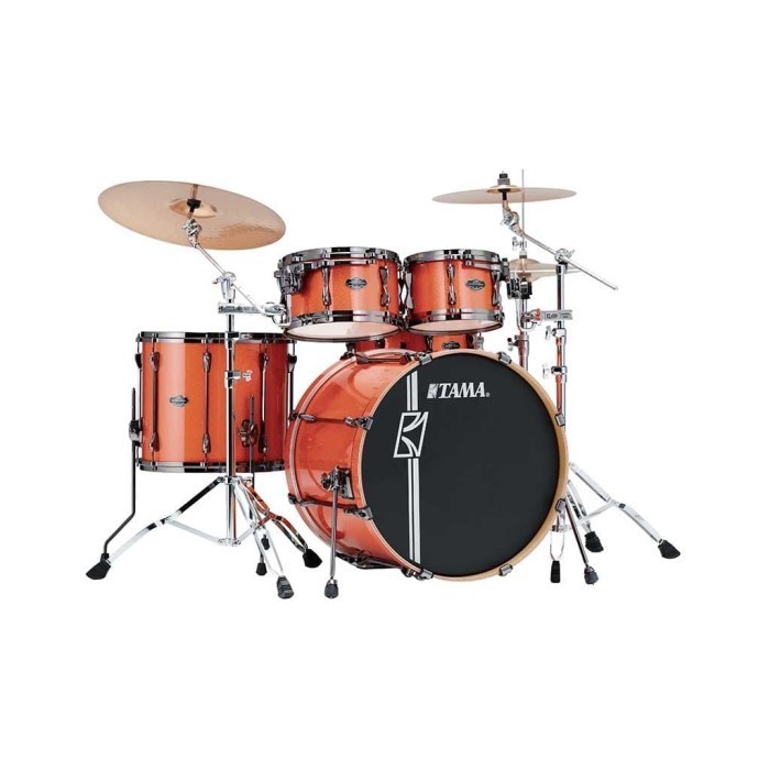 Drum Set TAMA MK52HZBNS Superstar Hyper Drive BOS Bright Orange Sparkle Tanpa kursi