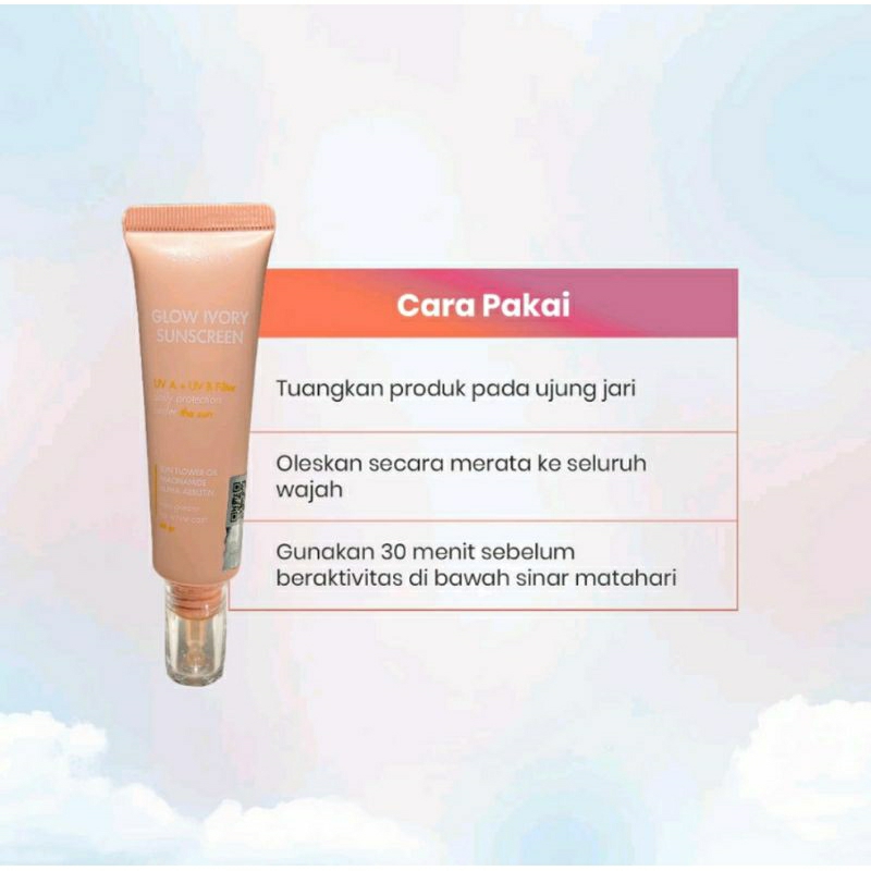 BG SKIN GLOW IVORY SUNSCREEN | CREAM SIANG BG SKINCARE | BEAUTY GLOW ORIGINAL