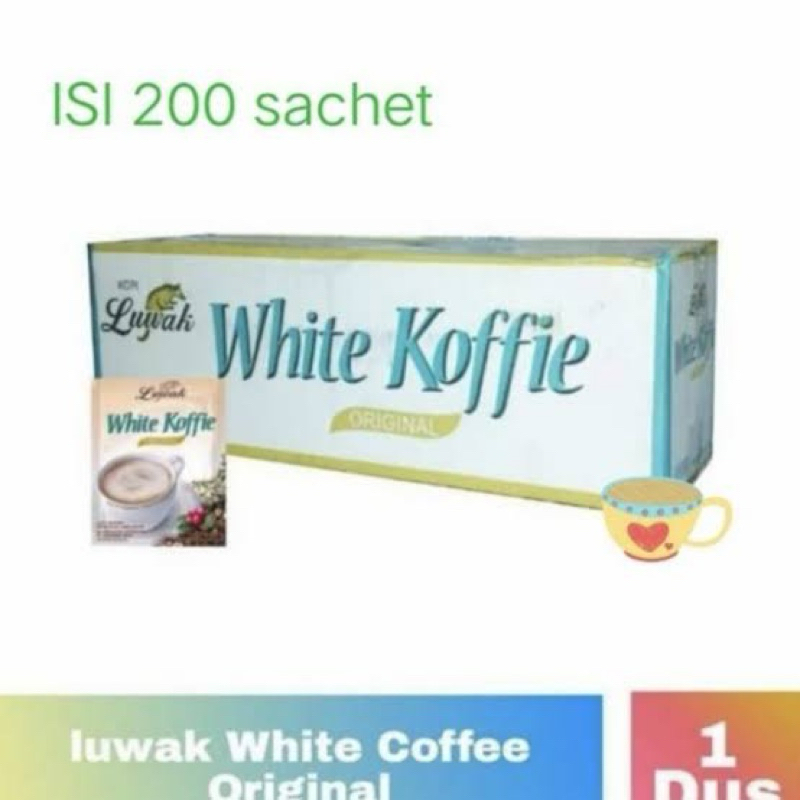 

luwak white koffie 1karton/dus murah meriah