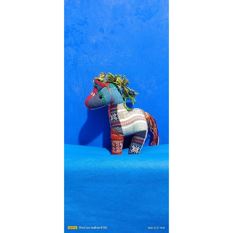 Boneka Kuda Kain Tenun Vintage (Rare)