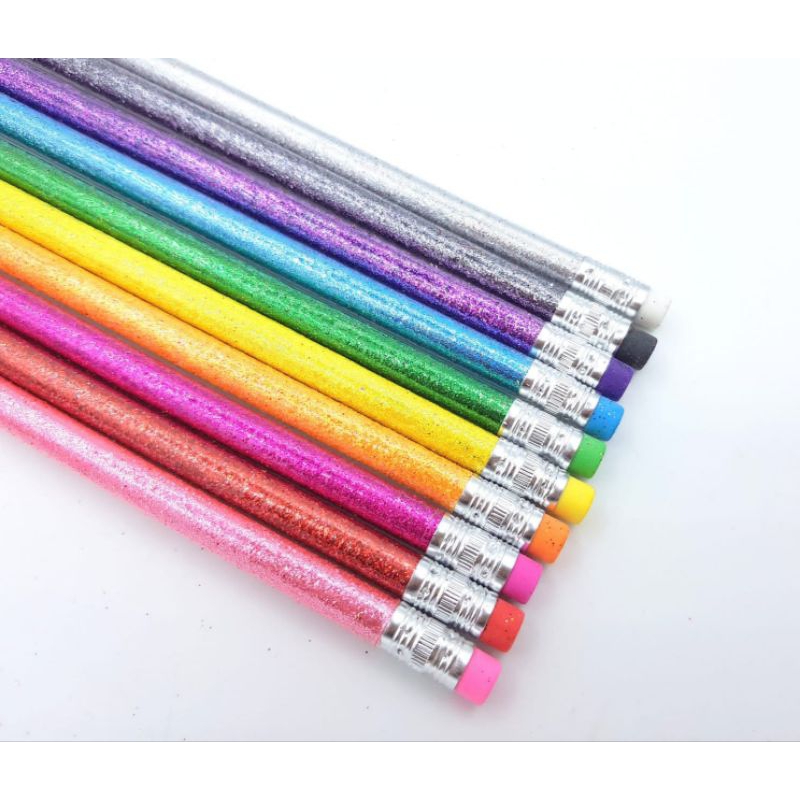 

[24PCS/2LSN] Pensil Glitter Unik
