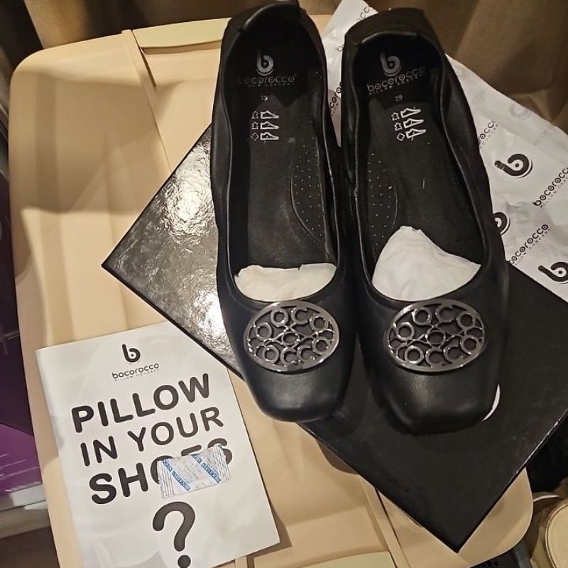 Bocorocco Flat Shoes Size 39 Black