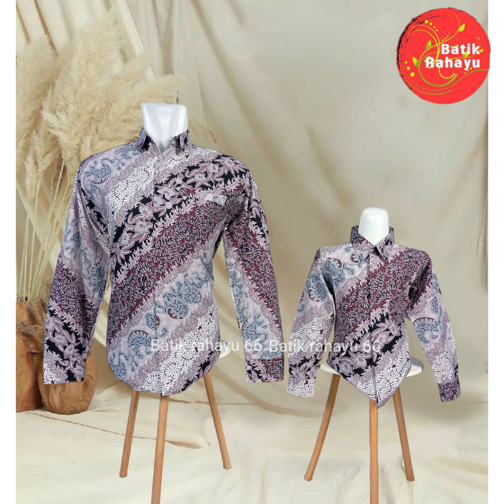 Couple kemeja batik ayah anak/ couple kemeja batik/couple batik ayah dan anak /couple kemeja batik l