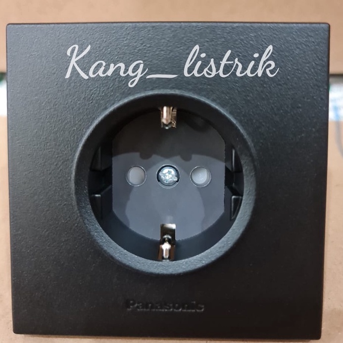 KODE H18W Panasonic Hitam WESJP1121B  Stop Kontak Panasonic Hitam WESJP1121B