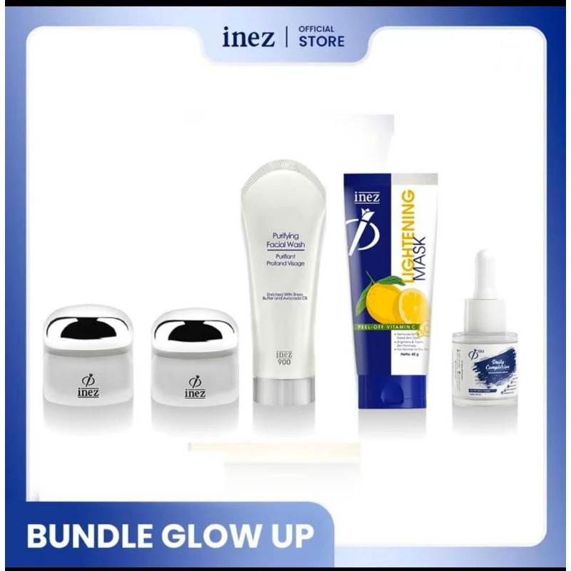 MURAH❤️INEZ PAKET WHTENING PENGHILANG FLEK HITAM PAKET GLOW UP
