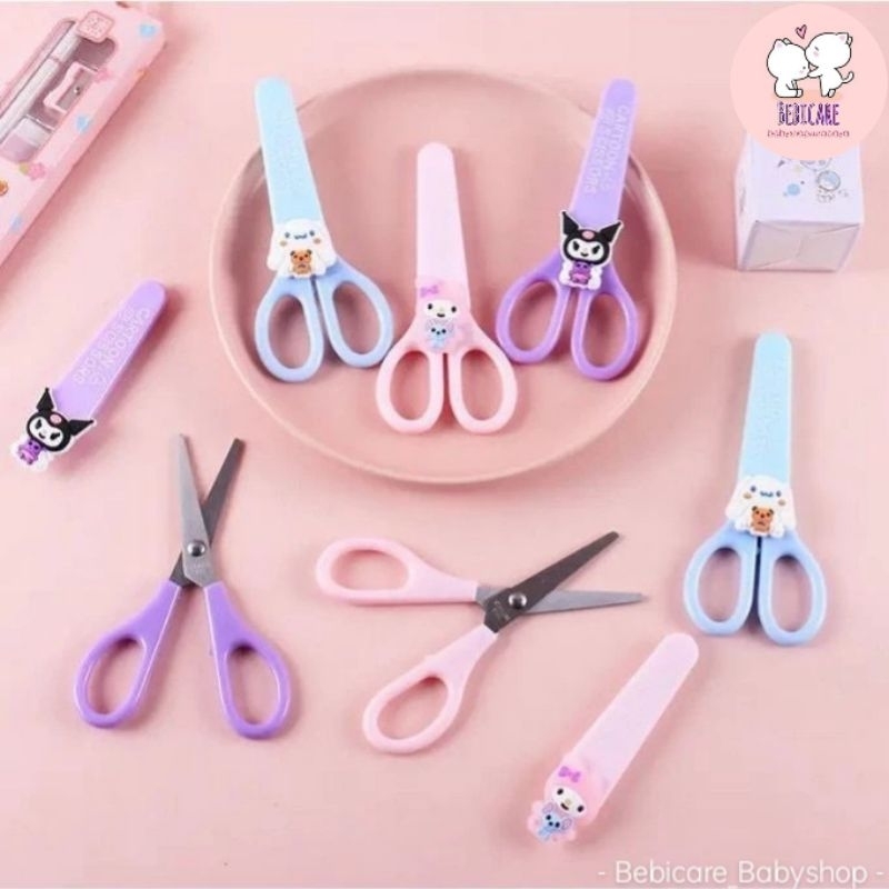 

Gunting karakter sanrio lucu plus Tutup/ Gunting serbaguna karakter sanrio lucu