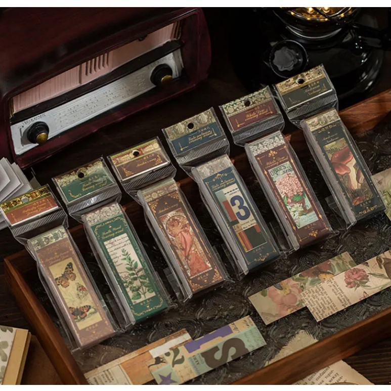 

Stock Ada 5 Lembar Buku Sticker Aesthetic Vintage Scrapbook Material Retro 889