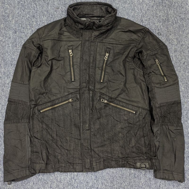 Jaket Motor Denim by FieldCore x Next Workerz