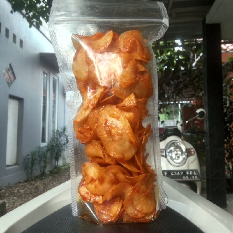 

KERIPIK KRIPIK SINGKONG BALADO ISI 250g