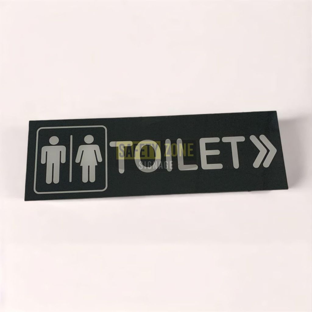 

ghg Sn Akrilik Toilet Arah Panah Hitam 10x30cm/15x30cm