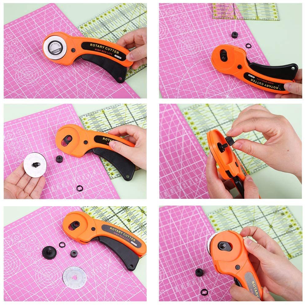 

5 pcs (LIMA) Mata Pisau Refill - Refill Blade untuk Rotary Cutter 45 mm