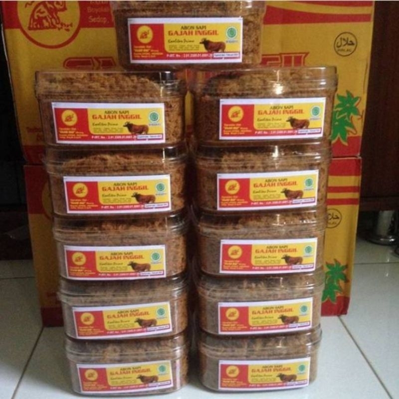 

Abon Sapi MANIS Gajah Inggil Kemasan Toples 250gr Asli Boyolali